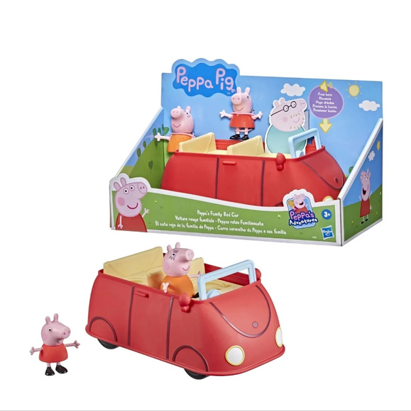 Hasbro Other - Peppa Pig, Car Vehicle, Includes 2 Figures, Red, Baby and Toddler Toy